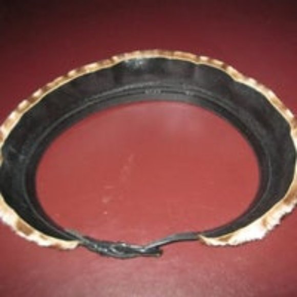 ❤️Vintage BONWIT TELLER ITALY RUNWAY Calf Leopard Fur Bib Belt Size 26-27 main image 5